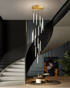 La Barra Staircase Chandelier for Foyer - fovolighting
