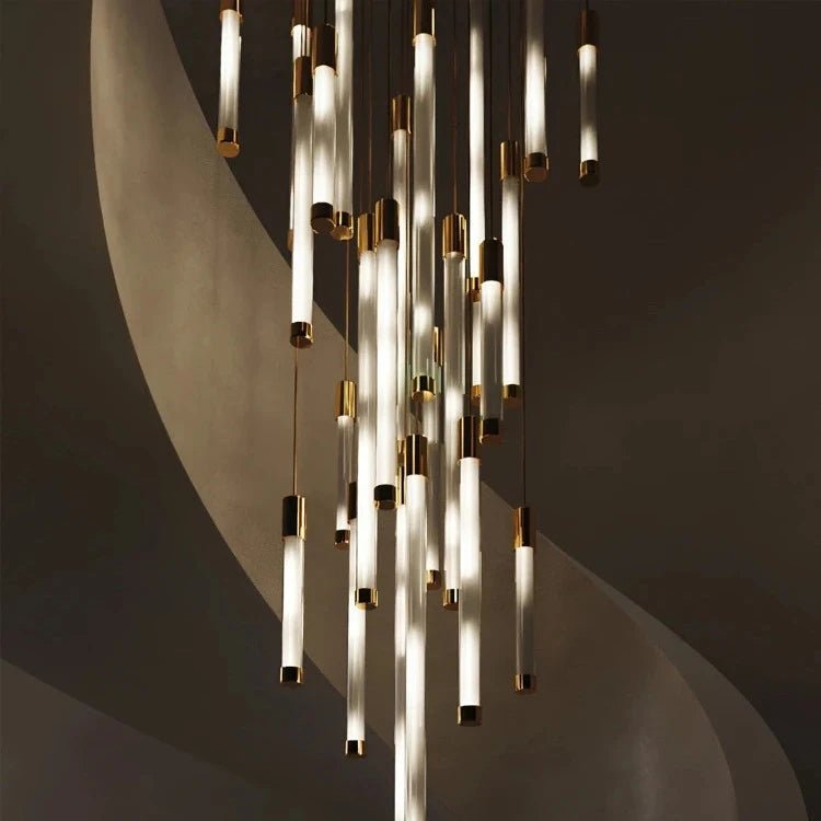 La Barra Staircase Chandelier for Foyer - fovolighting