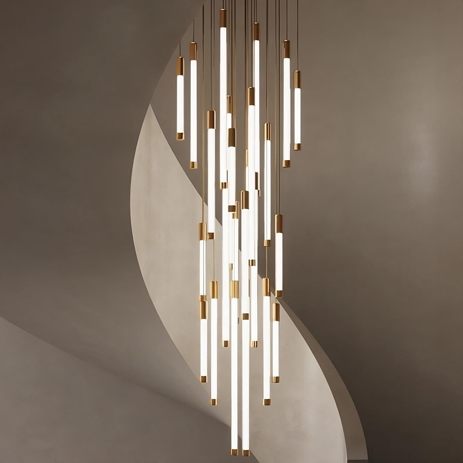 La Barra Staircase Chandelier for Foyer - fovolighting
