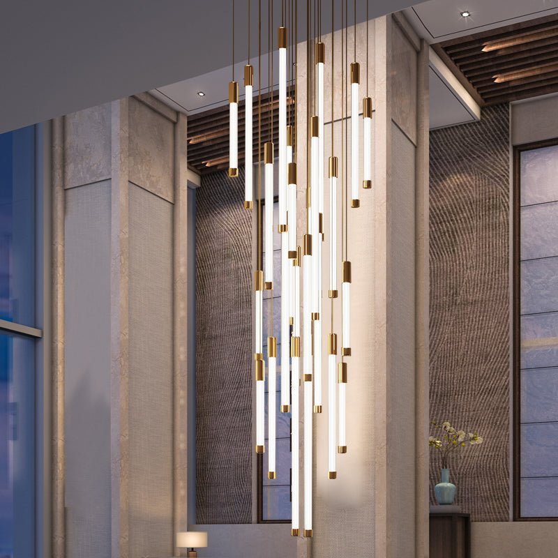 La Barra Staircase Chandelier for Foyer - fovolighting
