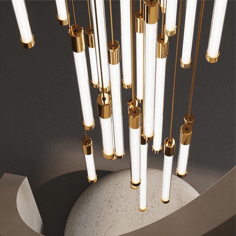 La Barra Staircase Chandelier for Foyer - fovolighting