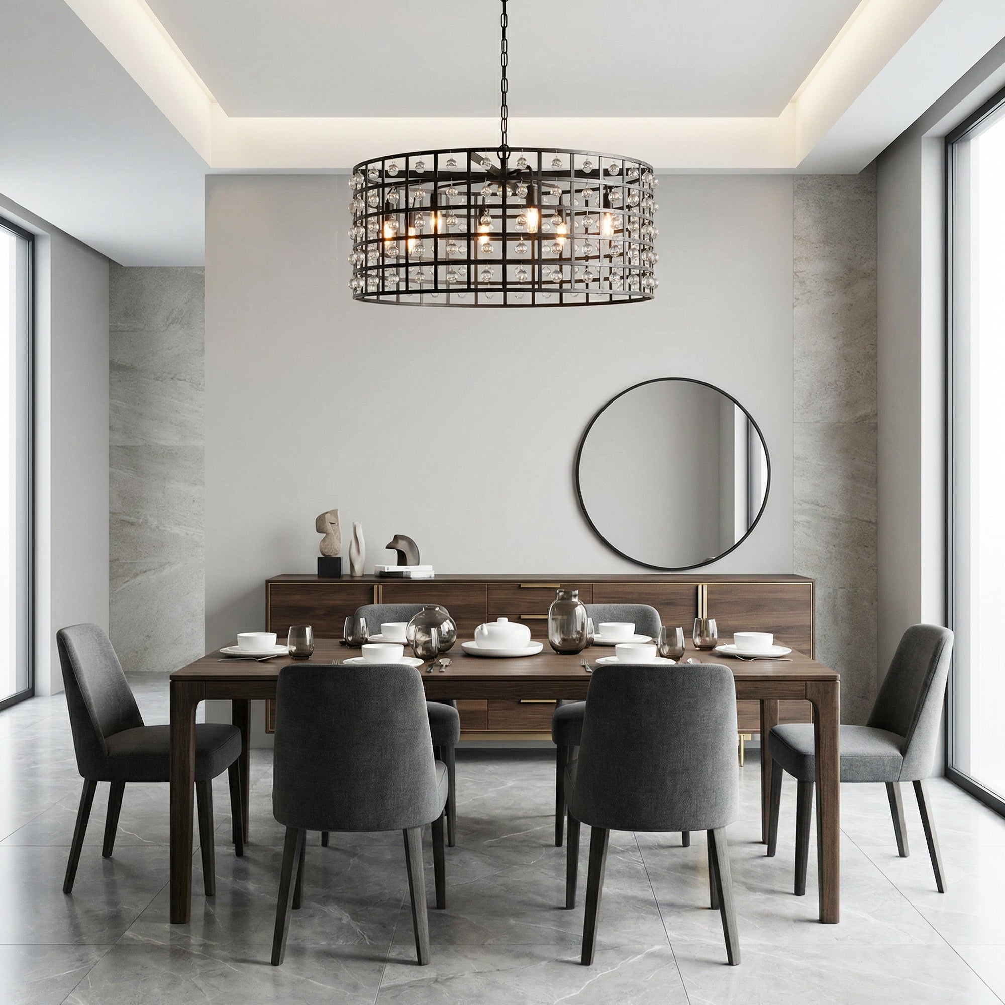 La Cage Round Chandelier 6/8/12 Light - fovolighting