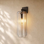 Lacourt Amber Glass Sconce - Bronze / 21’’ / Clear