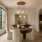 LACOURT GLASS CLUSTER CHANDELIER