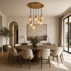 LACOURT GLASS CLUSTER CHANDELIER