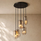 LACOURT GLASS CLUSTER CHANDELIER