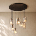 LACOURT GLASS CLUSTER CHANDELIER - Bronze / 30’’ / Clear