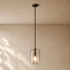 LACOURT GLASS PENDANT - Bronze / Clear