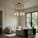 LACOURT GLASS ROUND CHANDELIER