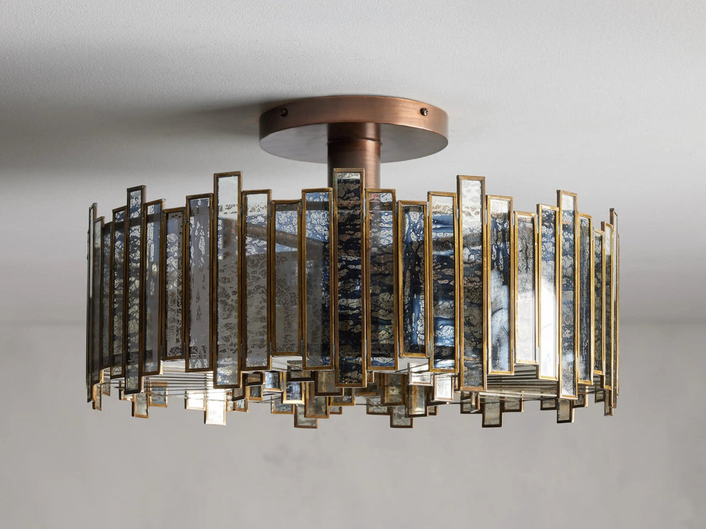 Roselle Glass Ceiling Light 20''