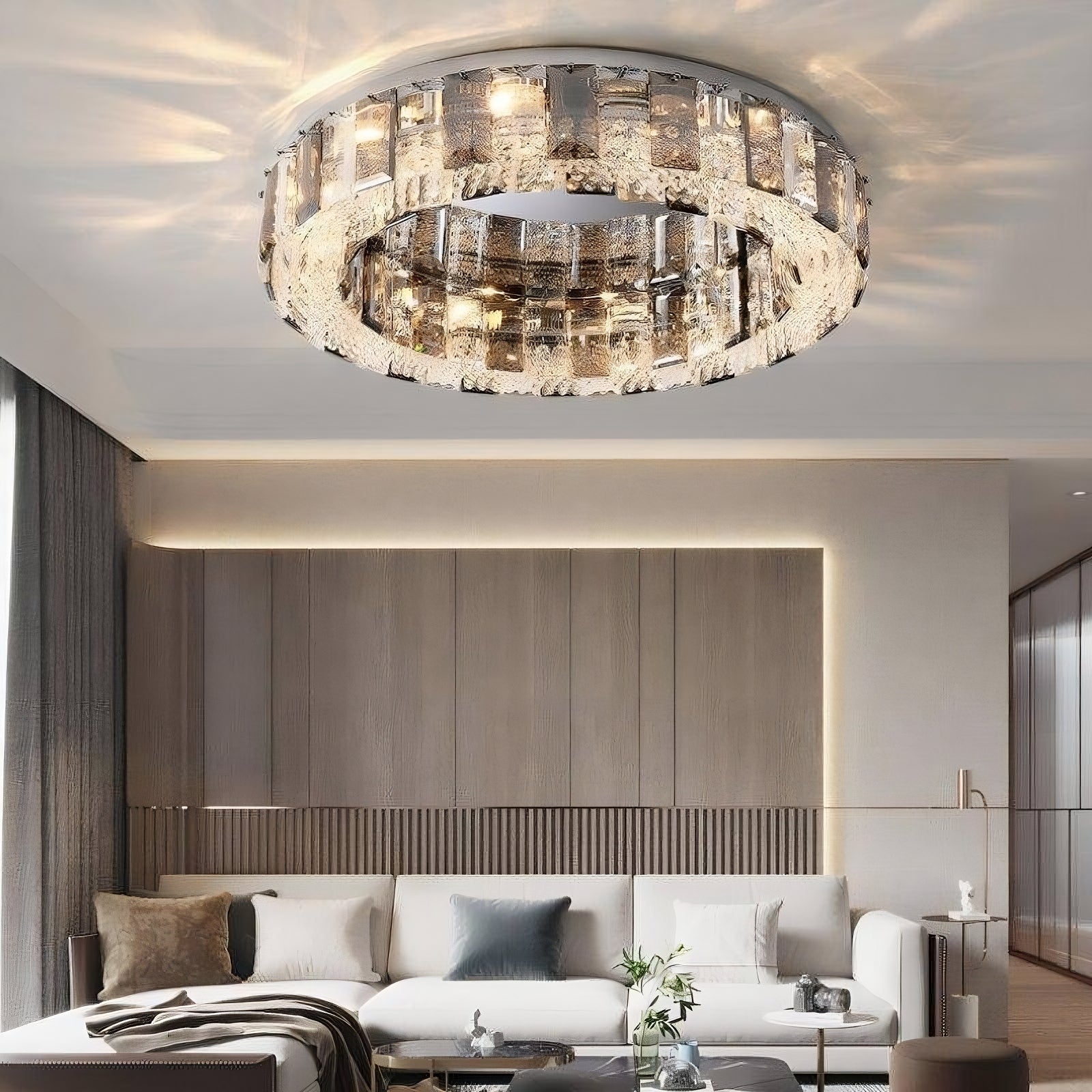 Lancia Crystal Flush Mount - fovolighting