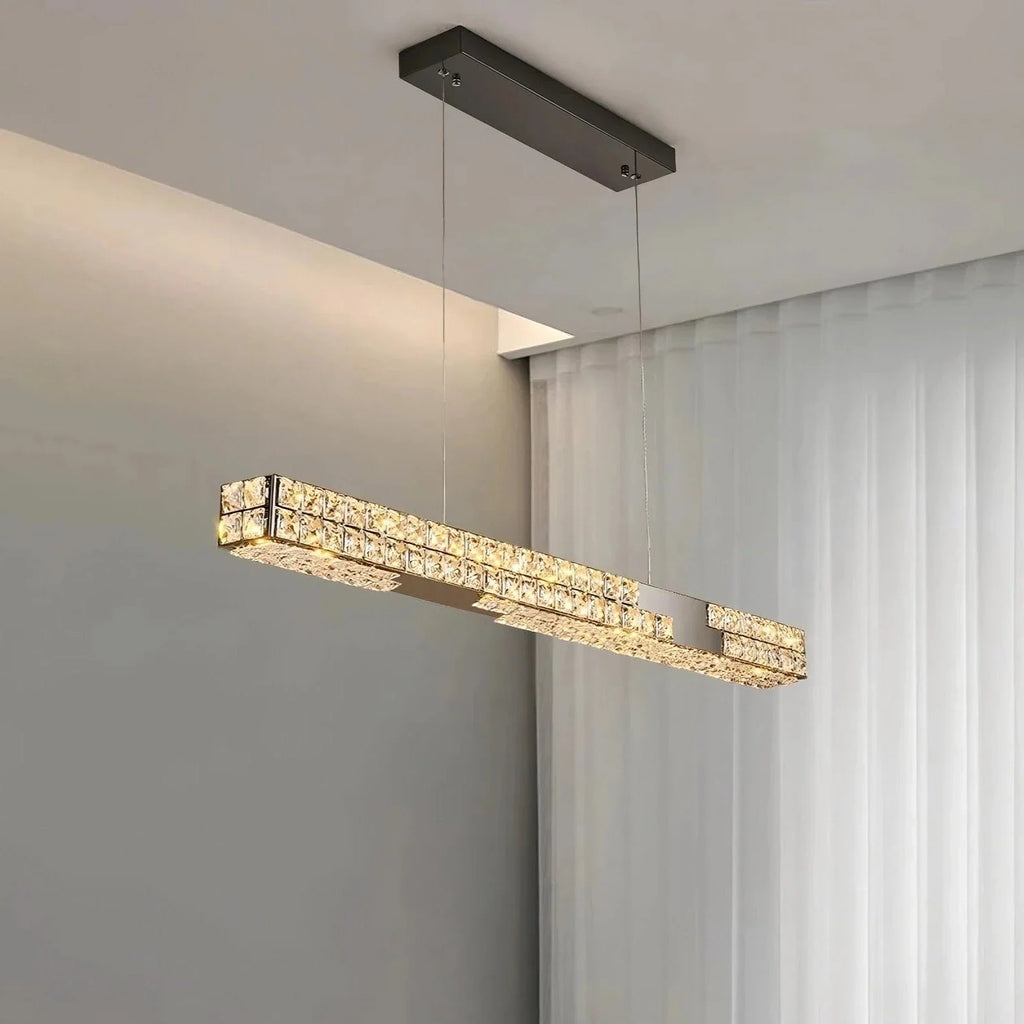 Langley Crystal Dining Room Chandelier - fovolighting