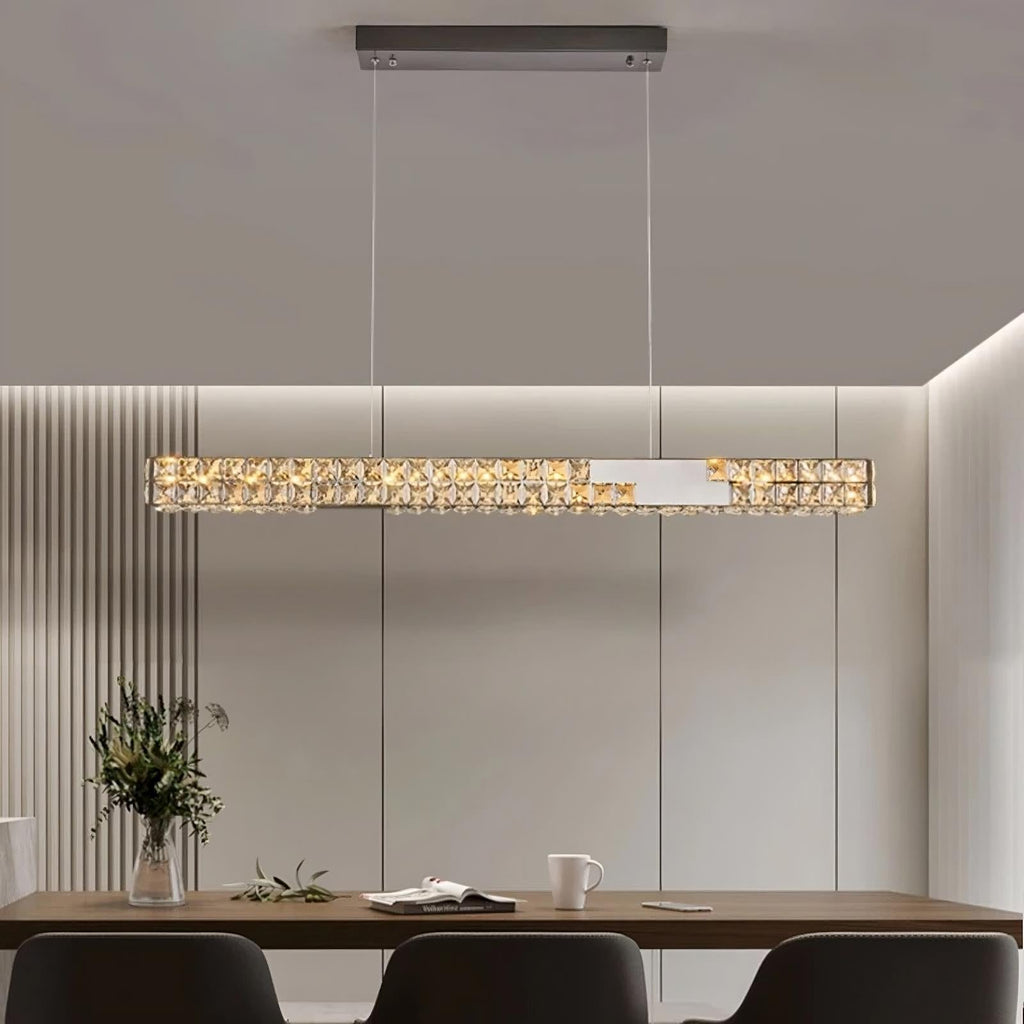 Langley Crystal Dining Room Chandelier - fovolighting
