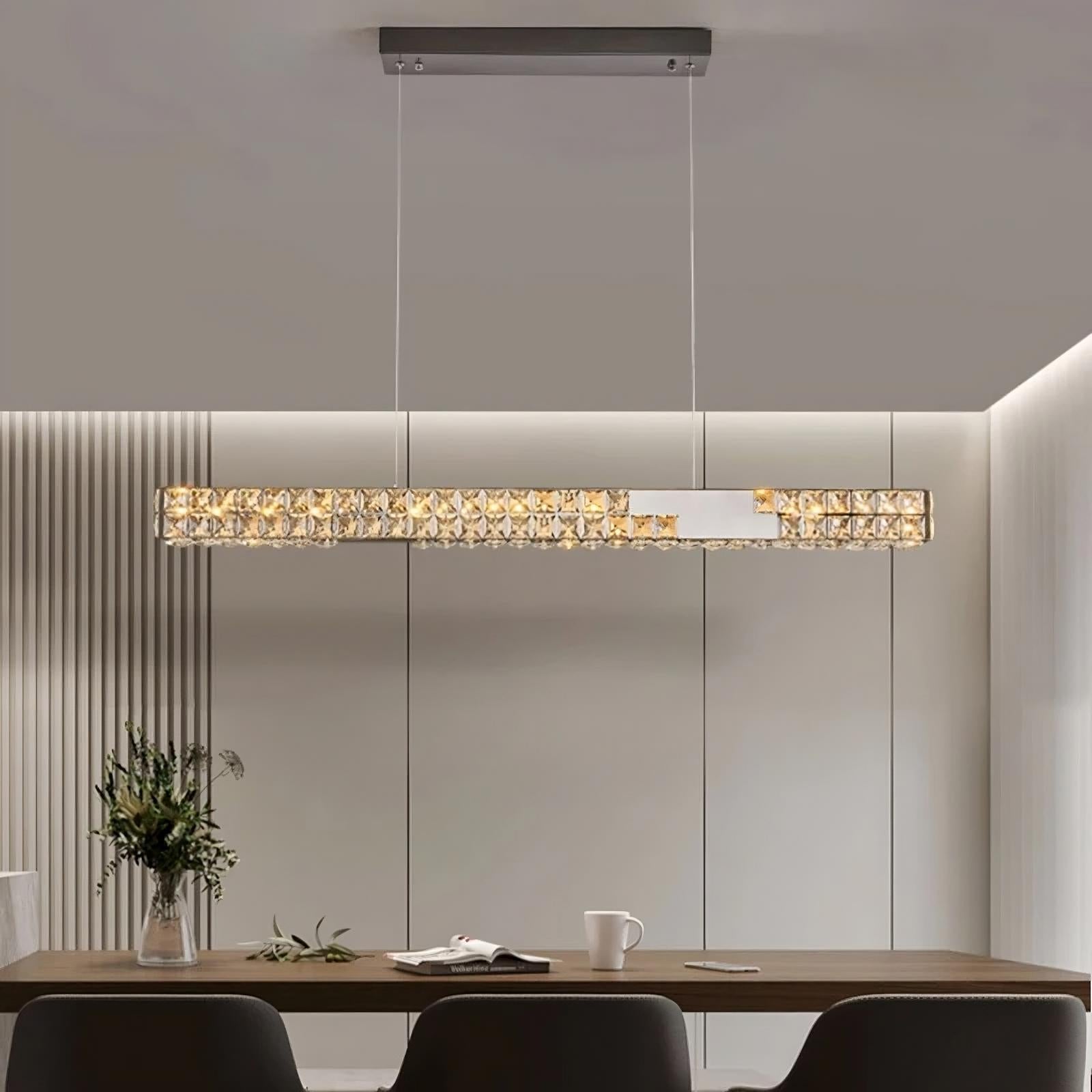 Langley Crystal Dining Room Chandelier - fovolighting