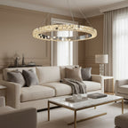 Langley Crystal Ring Chandelier - fovolighting