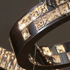 Langley The 6 - Ring Crystal Chandelier - fovolighting