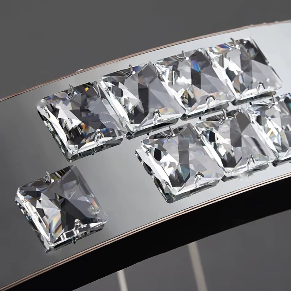 Langley The 6 - Ring Crystal Chandelier - fovolighting