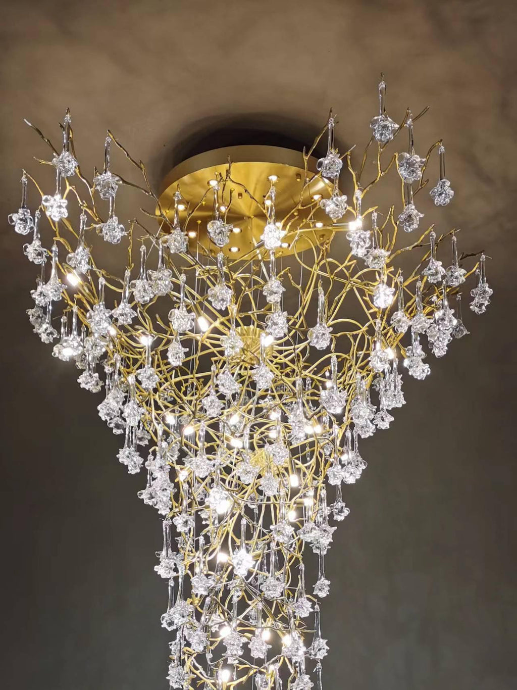 Large Branch Chandelier For High Ceiling - fovolighting
