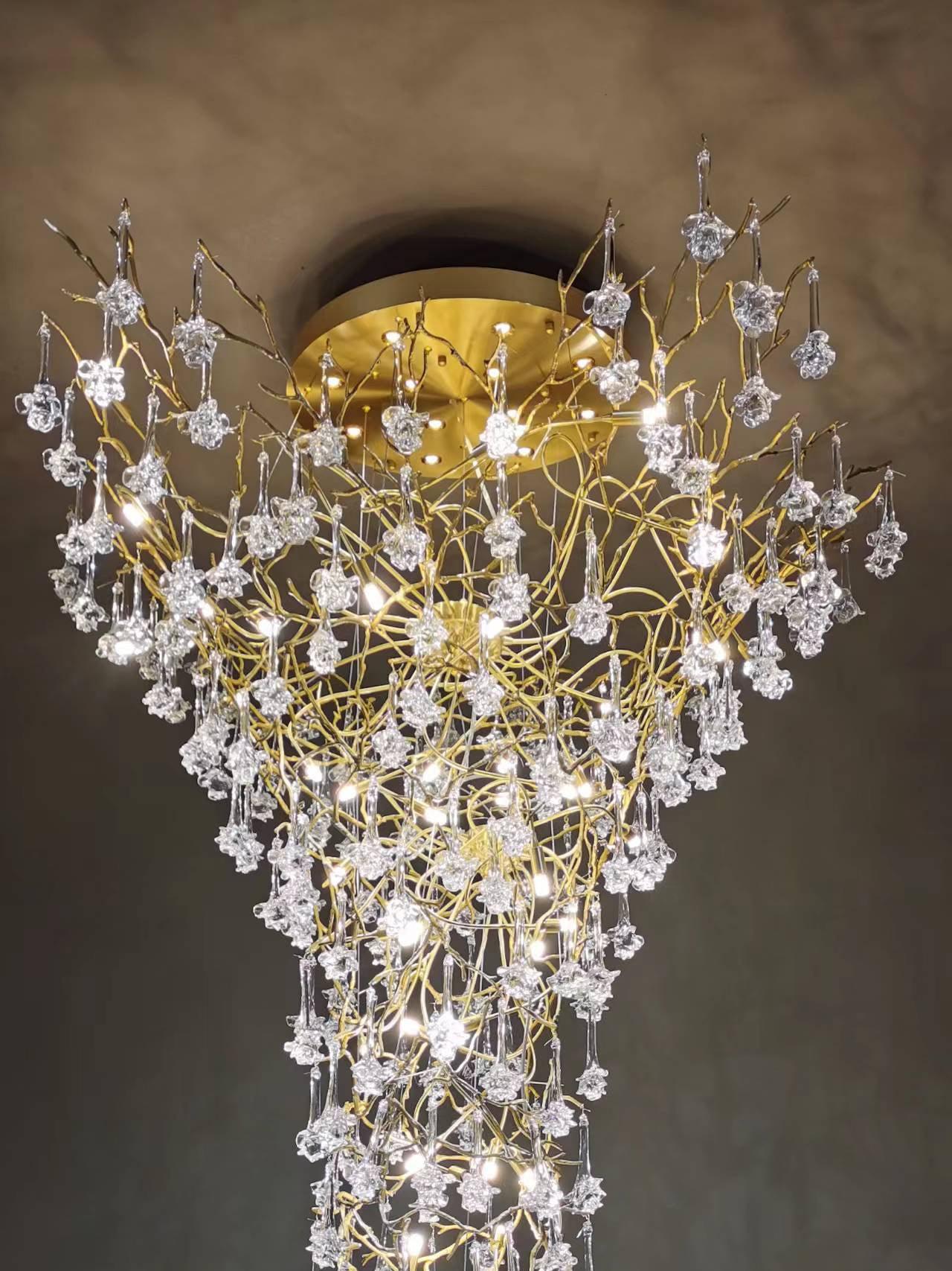 Large Branch Chandelier For High Ceiling - fovolighting
