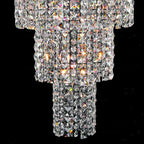 Large Multi - pieces Crystal Chandelier Stylish Ceiling Light Fixture For Foyer Living Room Staircase - fovolighting
