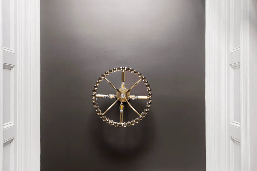 Latin 4 Light Chandelier - Flush Mount - fovolighting