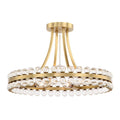 Latin 4 Light Chandelier - Flush Mount - fovolighting