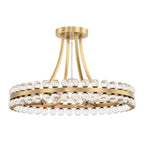Latin 4 Light Chandelier - Flush Mount - fovolighting