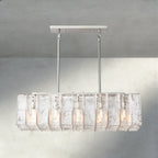 Lattlcy Clear Glass Rectangular Chandelier 49", 67" - fovolighting