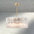 Lattlcy Clear Glass Round Chandelier 37", 48" - fovolighting