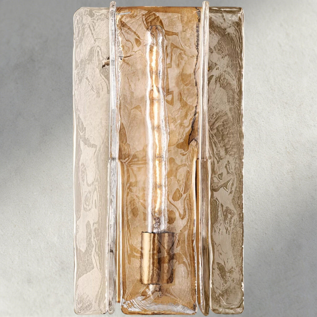 Lattlcy Clear Glass Sconce 15", 30" - fovolighting