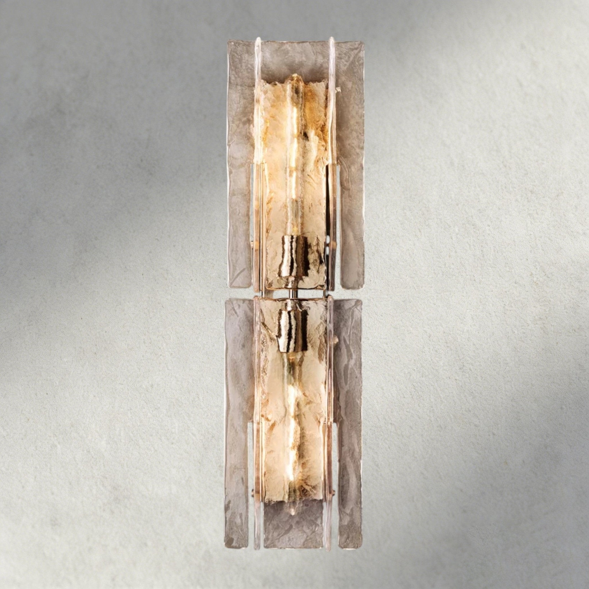 Lattlcy Clear Glass Sconce 15", 30" - fovolighting