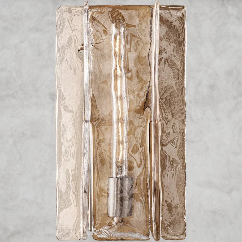 Lattlcy Clear Glass Sconce 15", 30" - fovolighting