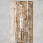 Lattlcy Clear Glass Sconce 15", 30" - fovolighting
