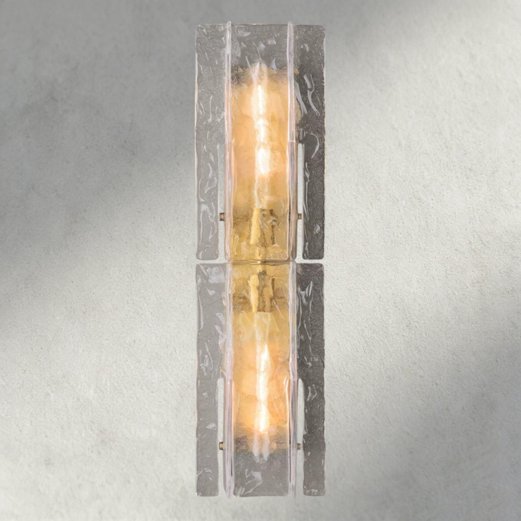Lattlcy Clear Glass Sconce 15", 30" - fovolighting
