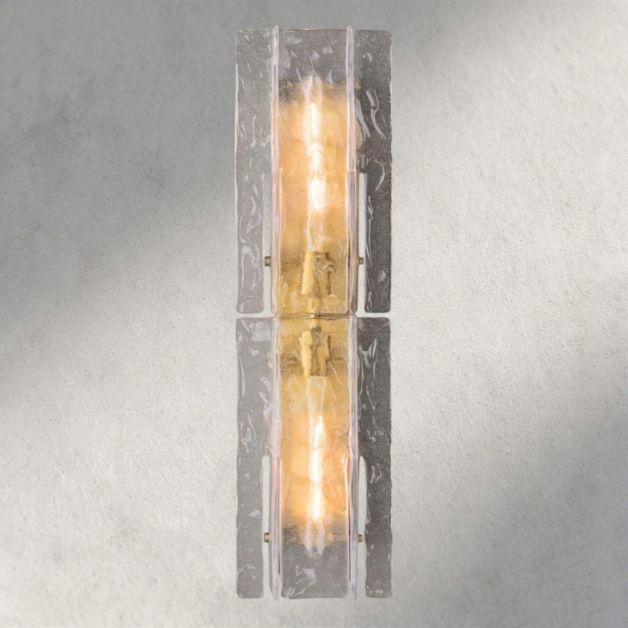 Lattlcy Clear Glass Sconce 15", 30" - fovolighting