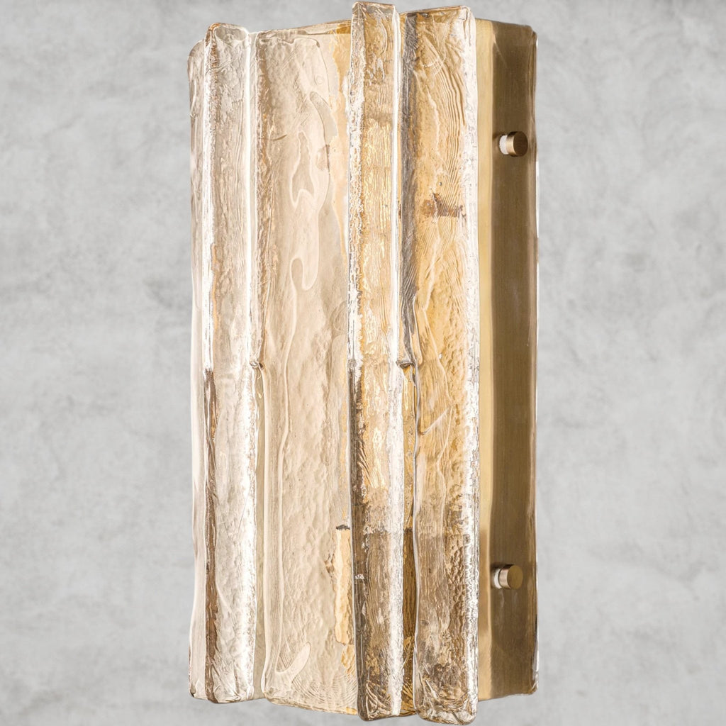Lattlcy Clear Glass Sconce 15", 30" - fovolighting