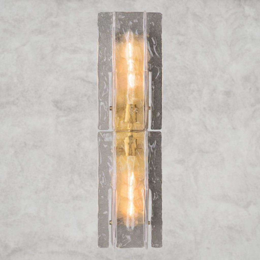 Lattlcy Clear Glass Sconce 15", 30" - fovolighting
