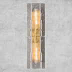 Lattlcy Clear Glass Sconce 15", 30" - fovolighting