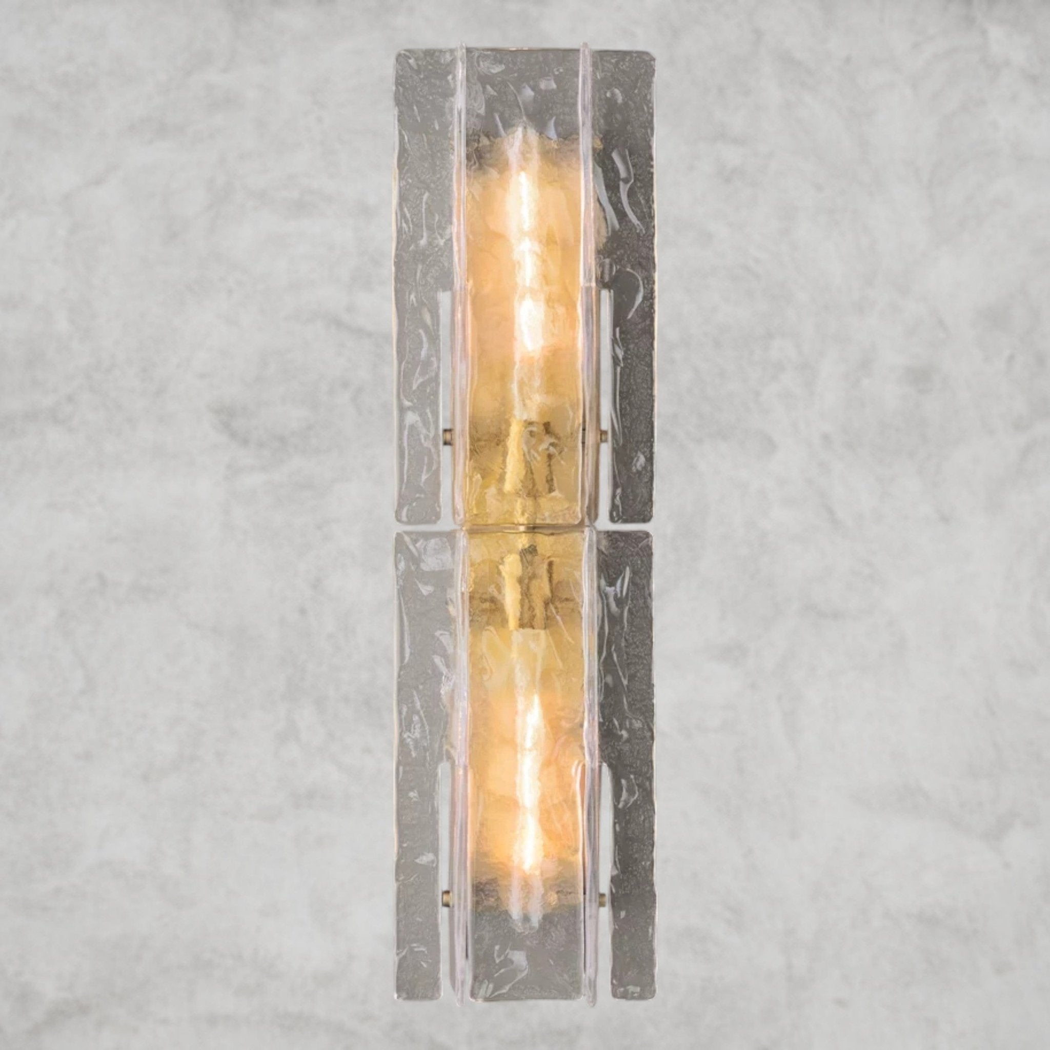Lattlcy Clear Glass Sconce 15", 30" - fovolighting