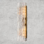 Lattlcy Clear Glass Sconce 15", 30" - fovolighting