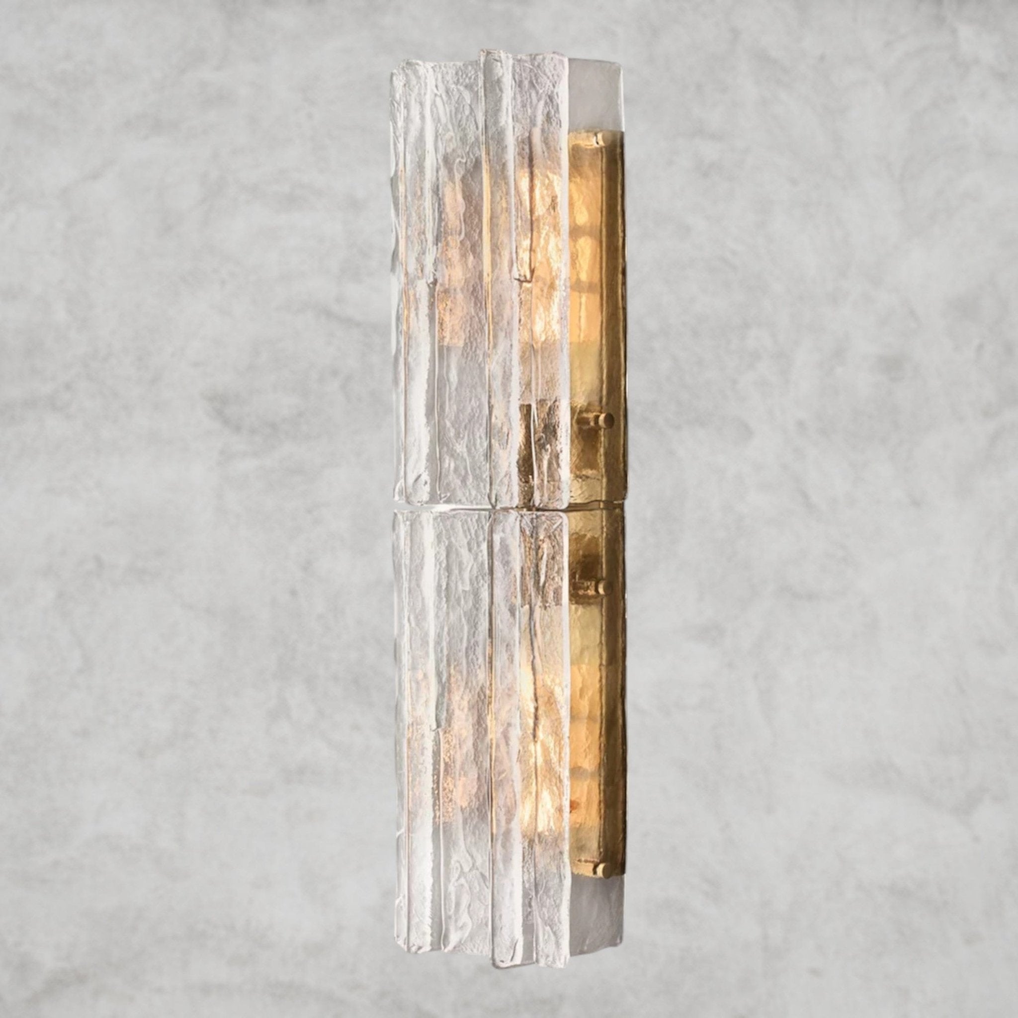 Lattlcy Clear Glass Sconce 15", 30" - fovolighting