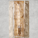 Lattlcy Clear Glass Sconce 15", 30" - fovolighting