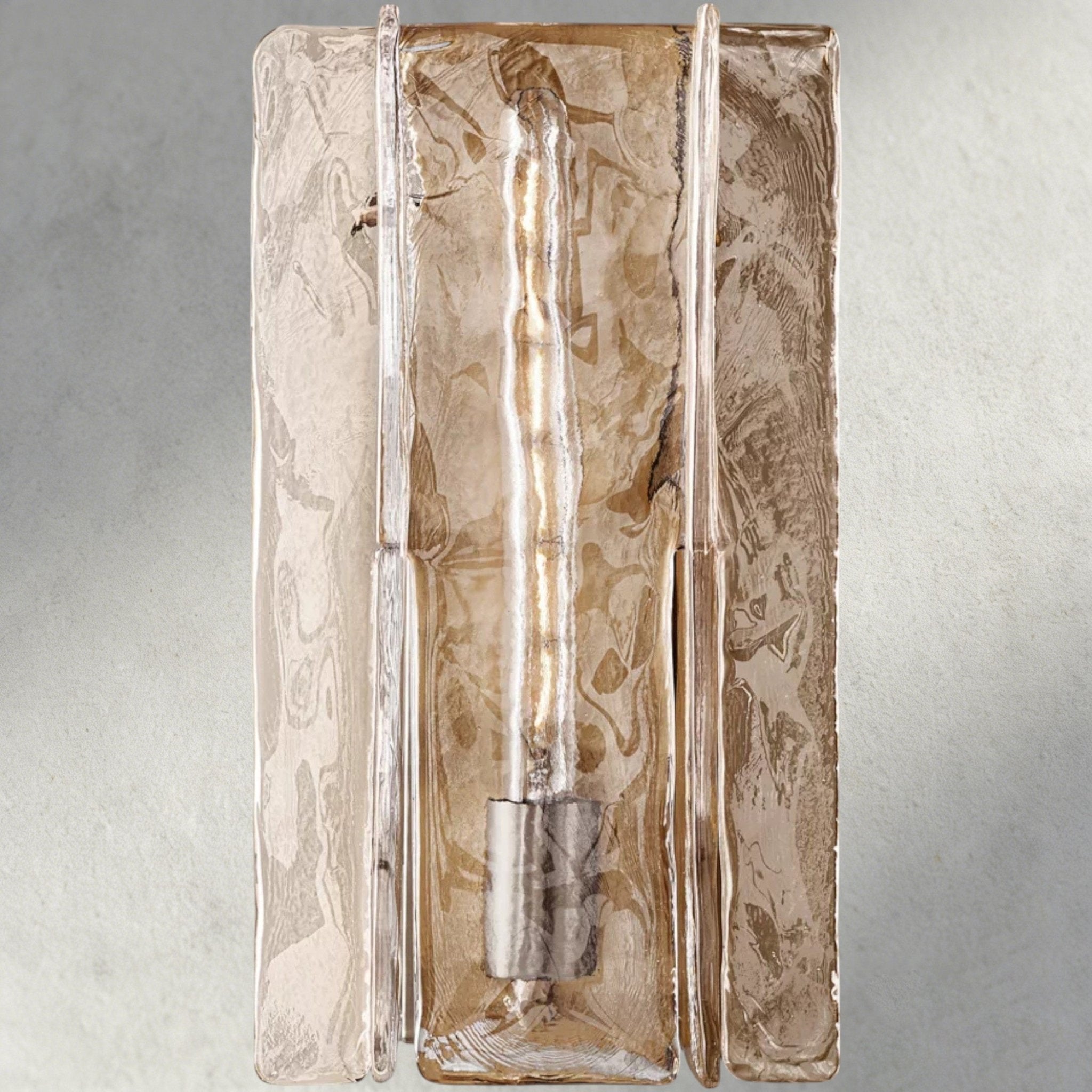 Lattlcy Clear Glass Sconce 15", 30" - fovolighting