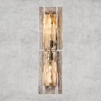 Lattlcy Clear Glass Sconce 15", 30" - fovolighting