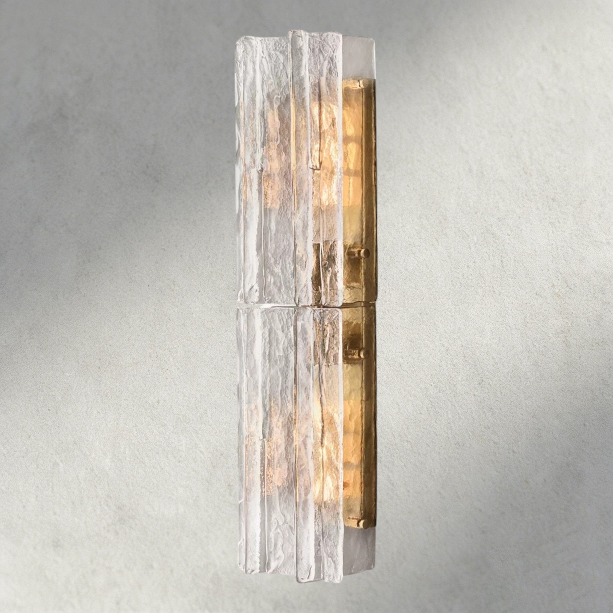 Lattlcy Clear Glass Sconce 15", 30" - fovolighting