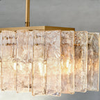 Lattlcy Smoke Glass Linear Chandelier 49", 67" - fovolighting