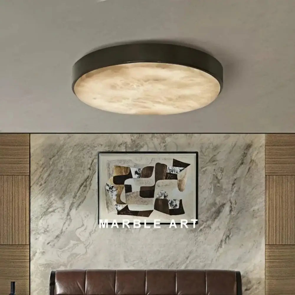 Laurel Marble Flush Mount - fovolighting