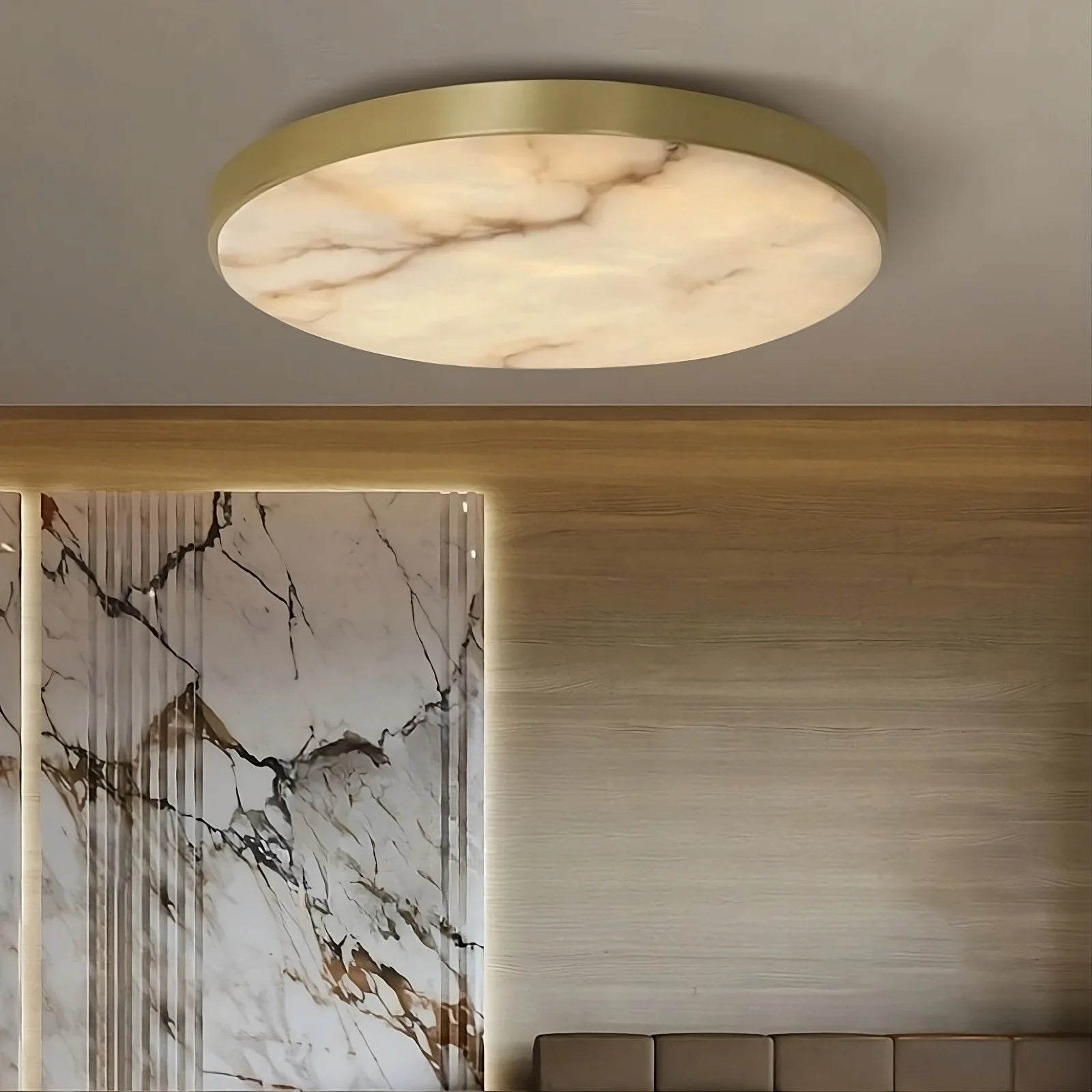 Laurel Marble Flush Mount - fovolighting