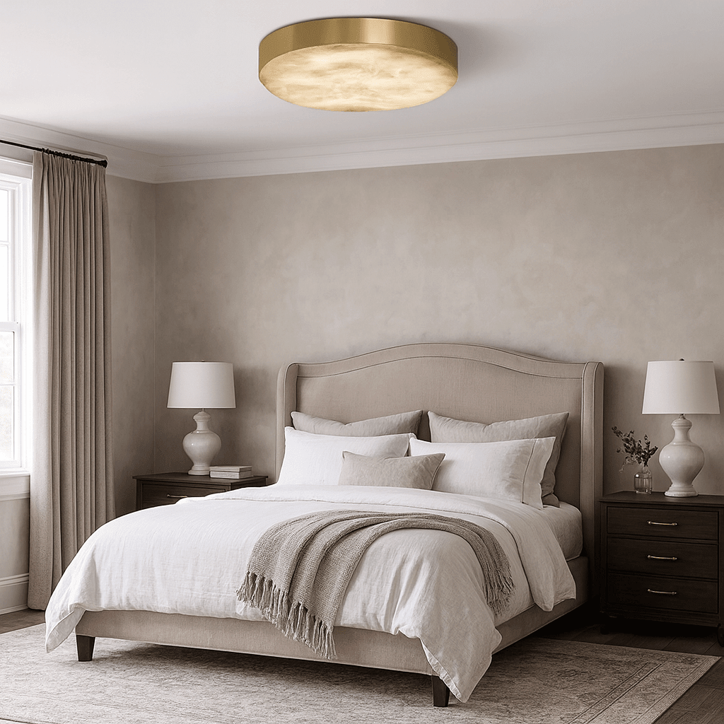 Laurel Marble Flush Mount - fovolighting