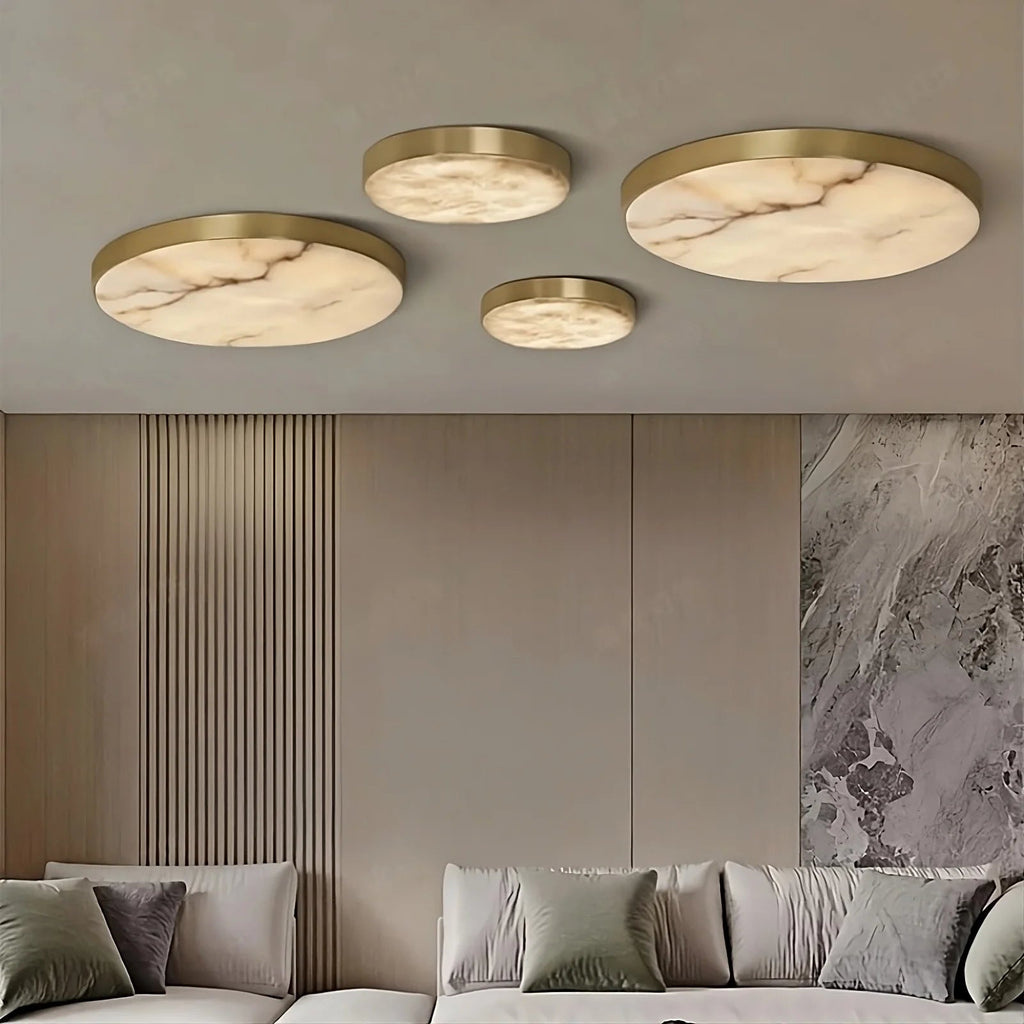 Laurel Marble Flush Mount - fovolighting